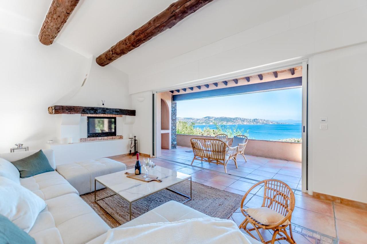 Luxueuse Villa, Incroyable Vue Mer, Piscine Sainte-Maxime Esterno foto