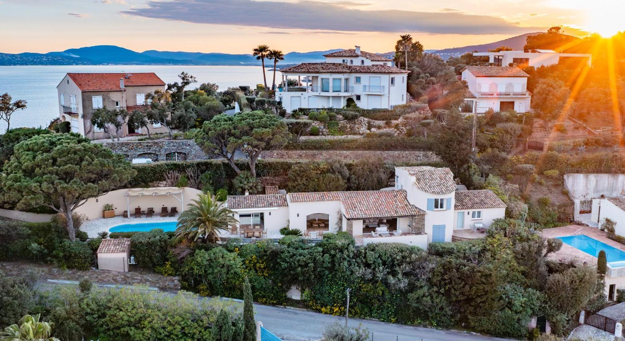 Luxueuse Villa, Incroyable Vue Mer, Piscine Sainte-Maxime Esterno foto
